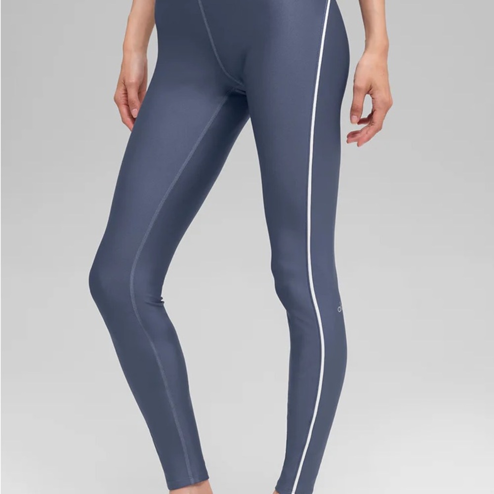 Alo yoga women's airlift-waist suit up legging bluestone white